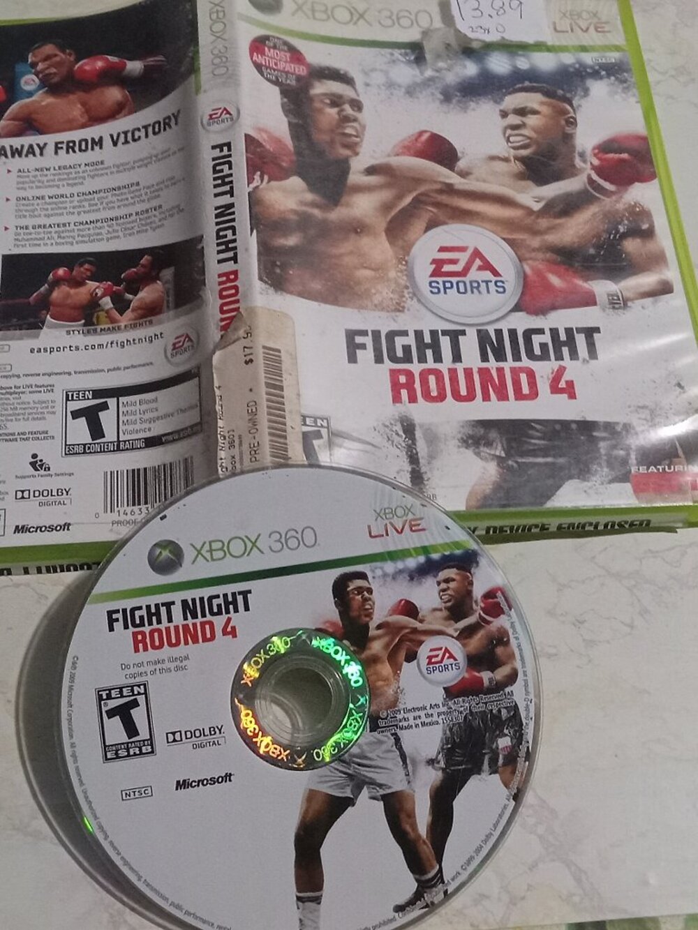 Fight Night Round 4 Boxing Tested Xbox 360 Video Game